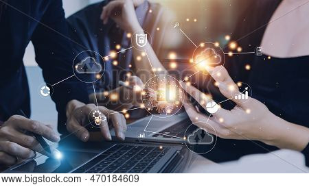 Digital Transformation Technology Strategy, Iot, Internet Of Things. Transformation Of Ideas And The