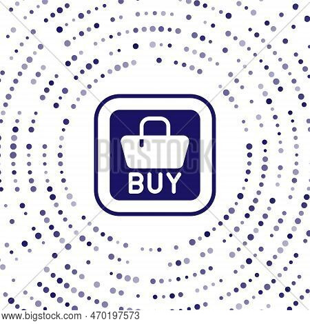 Blue Buy Button Icon Isolated On White Background. Financial And Stock Investment Market Concept. Ab