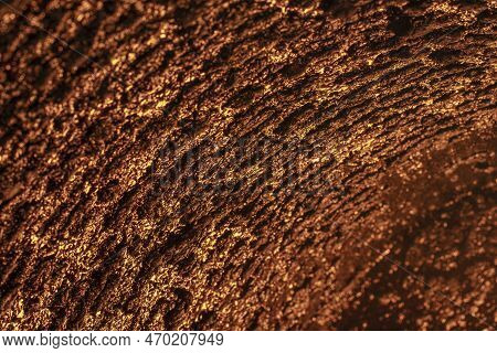 Tar Deposit Inside The Wood Fuel Boiler. Shinny Black Deposit Inside The Solid Fuel Boiler. Creosote