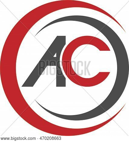 Ac Letter Logo And Vector Design With White Background