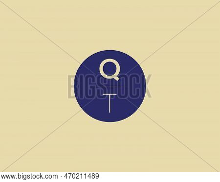 Qt Letter Modern Elegant Logo Design Vector Images