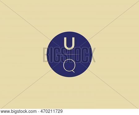 Uq Letter Modern Elegant Logo Design Vector Images