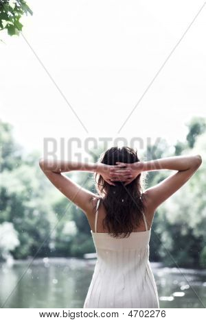 Menina volta estadia
