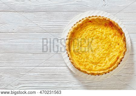 Classic Chess Pie Pairs A Traditional Butter Pie Crust With A Sweet, Custardy Filling In White Bakin