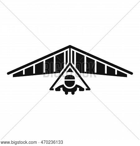 Hang Glider Icon Simple Vector. Air Fly. Plane Extreme
