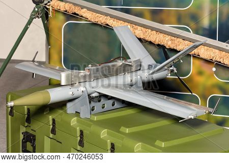 Military Production, Unmanned Aerial Vehicle, Kamikaze Drone Loitering Projectile Launched By Catapu