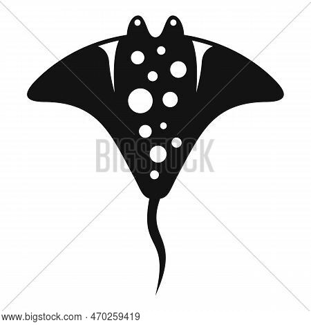 Stingray Icon Simple Vector. Sea Animal. Fish Ray