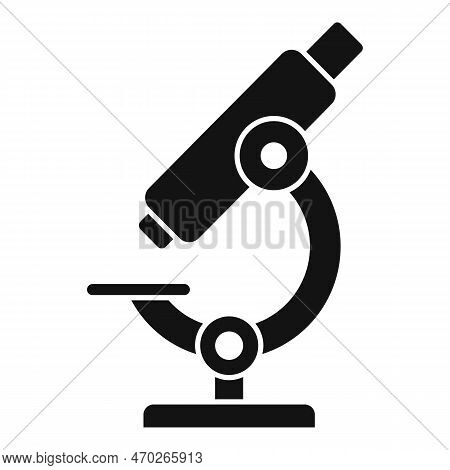 Medical Microscope Icon Simple Vector. Bacteria Disease. Monster Pill