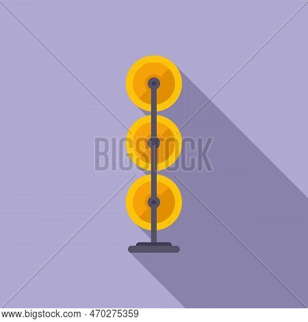 Bobine Thread Icon Flat Vector. Cotton Factory. Fabric Plant