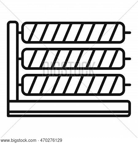 Thread Manufacturing Icon Outline Vector. Factory Cotton. Textile Cloth