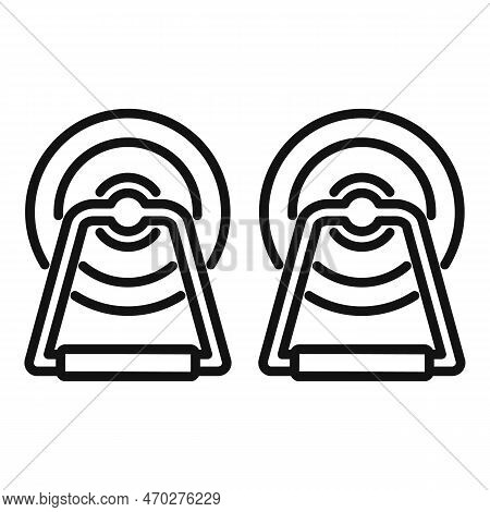 Bobine Thread Icon Outline Vector. Fabric Plant. Roll Fashion