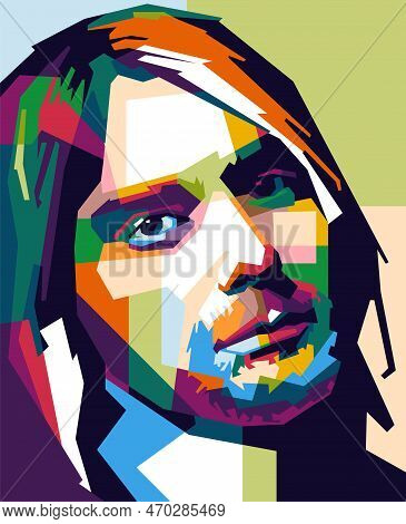 Kurt Cobain Design Wpap Popart Illustration Artwork