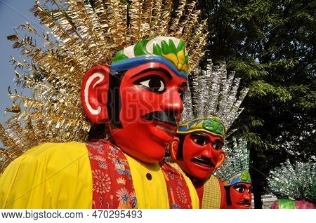 Ondel-ondel The Traditional Giant Puppet From Jakarta - Indonesia.