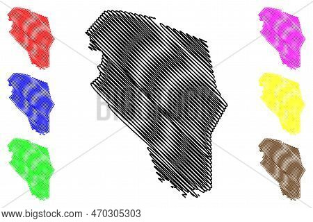 Tlahualilo Municipality (estado Libre Y Soberano De Durango, Mexico, United Mexican States) Map Vect