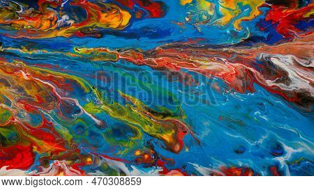 Abstract Art Mix Acrylic Hand Painted Background