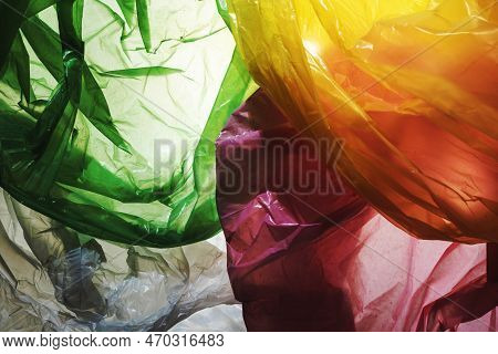 A Image Of Colorful Disposable Plastic Waste