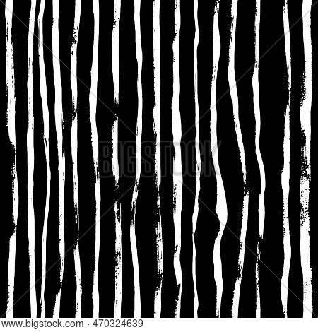 Abstract Seamless Black And White Textile Design