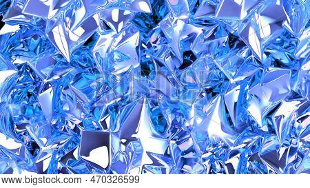 3d Rendering  Shiny Liquid Ripples On The Surface Of A Technological Material With An Elegant Shape.