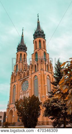 Roman Catholic Diocese Of Radom, Cathedral Of Our Lady Care In Radom, Mazovia, Poland During Fall Se