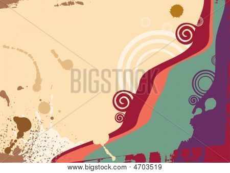 Vector achtergrond met een abstracte Wave.eps