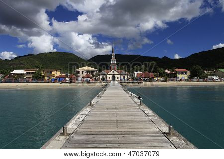 Village of the Anses Arlet, Martinique island, west indies