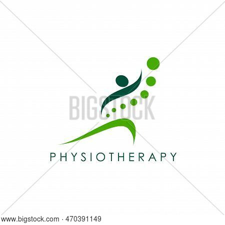 Physiotherapy, Spine Health Icon. Chiropractic Massage Therapist, Spine Health Therapy Or Back Pain 