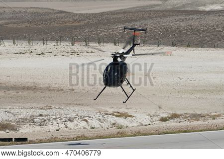 Eskisehir, Turkiye - September 18, 2022: M.s.o Air And Space Museum Mcdonnell Douglas 500e Display I
