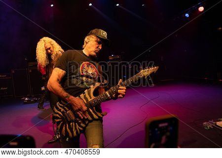 Mt. Clemens, Michigan -usa- January 28, 2023: George Lynch Performing At The Emerald Theatre With Sp