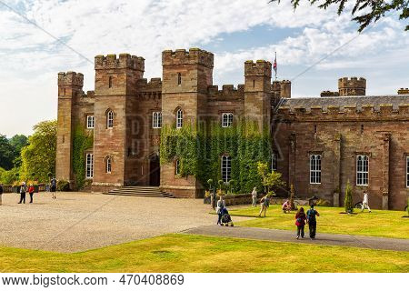 Perth, Scotland 2022, August 14: A View Of The Magnificent Scone Palace, Historic Building And Attra