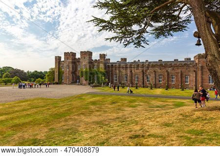 Perth, Scotland 2022, August 14: A View Of The Magnificent Scone Palace, Historic Building And Attra