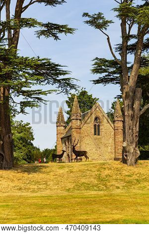 A View Of The Magnificent Scone Palace, Historic Building And Attraction In The Village Of Scone And