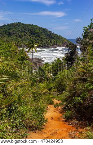 Trail To The Beach At Itacarezinho Beach, Itacare, Bahia, Brazil
