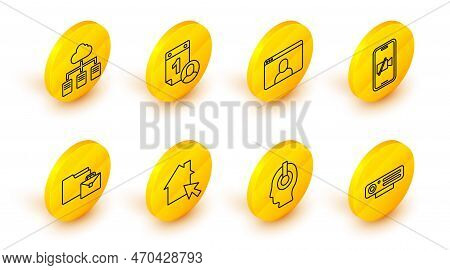 Set Line Web Camera, Freelancer, Online Working, Video Off On Mobile, Chat Conference, Time Manageme