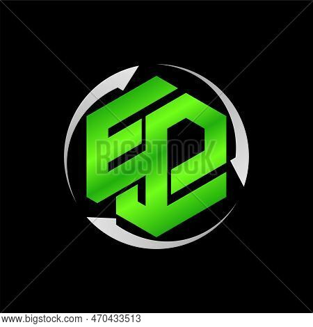Logo Design Graphic Concept Creative Abstract Premium Free Vector Stock Letter Epf Or Efp Font Hexag