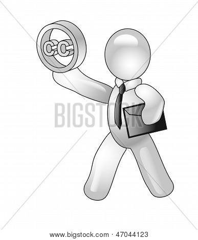 Character Holds Sign Of Cc Creative Commons