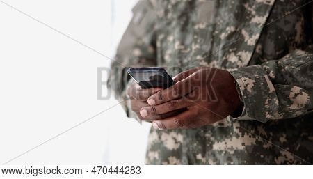 Us Military Soldier Smart Phone Espionage. Cyber War