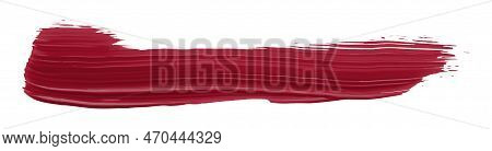 Ruddy Brush Isolated On White Background, Red Brush Scarlet Sage.