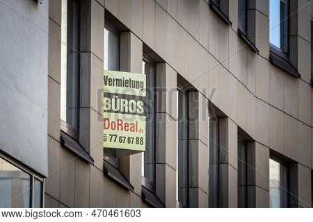 Dortmund, Germany - November 13, 2022: Selective Blur On The Sign Of A German Real Estate Agent (imm