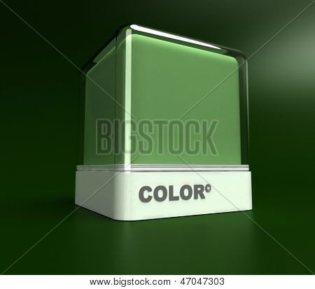 Design block in a green color
