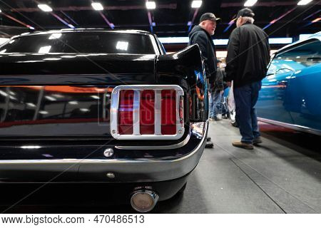 Flint, Michigan -usa- February 10, 2023:  8Th Annual Chrome And Ice Winter Indoor Autoshow At The Do