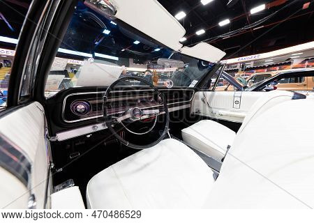 Flint, Michigan -usa- February 10, 2023:  8Th Annual Chrome And Ice Winter Indoor Autoshow At The Do