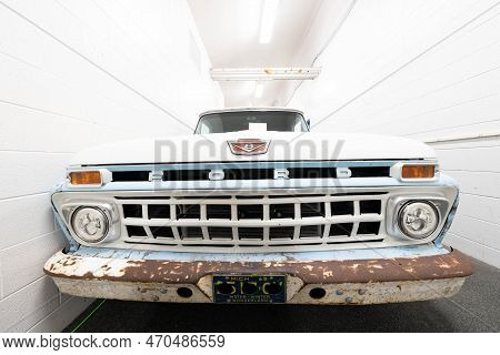 Flint, Michigan -usa- February 10, 2023:  8Th Annual Chrome And Ice Winter Indoor Autoshow At The Do