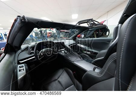 Flint, Michigan -usa- February 10, 2023:  8Th Annual Chrome And Ice Winter Indoor Autoshow At The Do