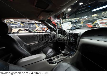 Flint, Michigan -usa- February 10, 2023:  8Th Annual Chrome And Ice Winter Indoor Autoshow At The Do