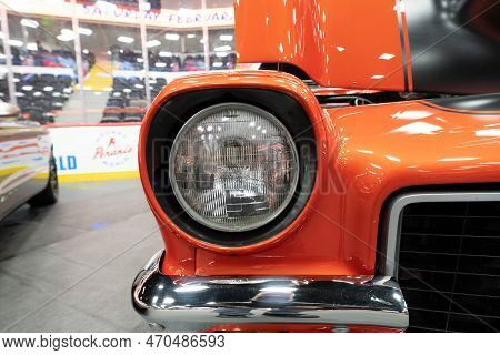 Flint, Michigan -usa- February 10, 2023:  8Th Annual Chrome And Ice Winter Indoor Autoshow At The Do