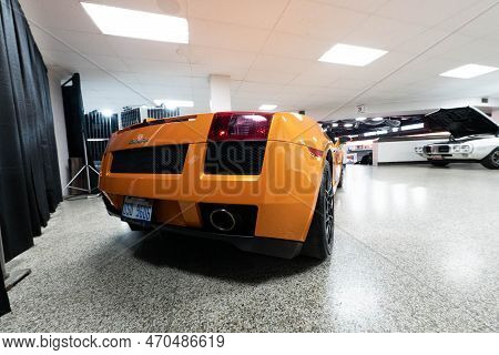 Flint, Michigan -usa- February 10, 2023:  8Th Annual Chrome And Ice Winter Indoor Autoshow At The Do