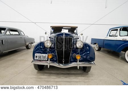 Flint, Michigan -usa- February 10, 2023:  8Th Annual Chrome And Ice Winter Indoor Autoshow At The Do