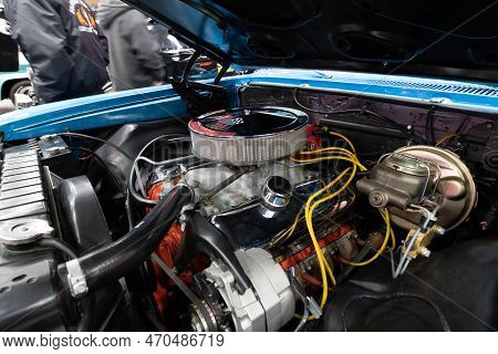 Flint, Michigan -usa- February 10, 2023:  8Th Annual Chrome And Ice Winter Indoor Autoshow At The Do