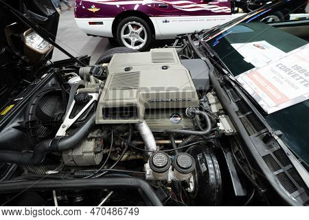 Flint, Michigan -usa- February 10, 2023:  8Th Annual Chrome And Ice Winter Indoor Autoshow At The Do