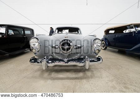 Flint, Michigan -usa- February 10, 2023:  8Th Annual Chrome And Ice Winter Indoor Autoshow At The Do